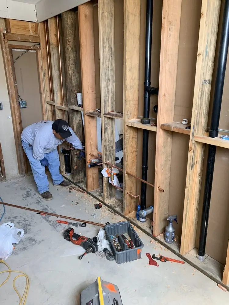 Commercial rough-in plumbing for Gas Line Repair in River Bend